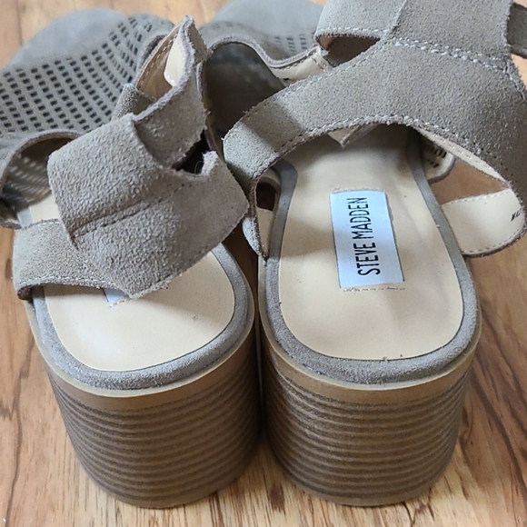 Steve Madden Barlow Open Toe Suede Sandal Size 9 - Picture 7 of 8